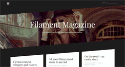 Desktop Screenshot of filamentmagazine.com