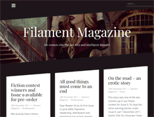 Tablet Screenshot of filamentmagazine.com